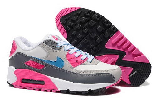 Air Max 90 Womenss New Shoes Grey Pink Netherlands